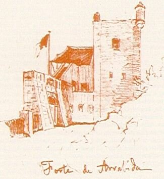 Forte desenhado a lpis pelo rei D.Carlos I