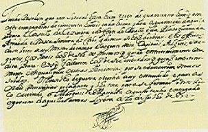 decreto de 1672 com a rbrica do Prncipe Regente D.Pedro II